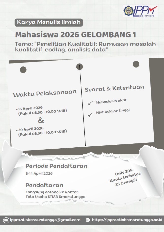 Tingkatkan Kemampuan Meneliti Anda! Pendaftaran Karya Menulis Ilmiah Mahasiswa 2026 Gelombang 1 Resmi Dibuka