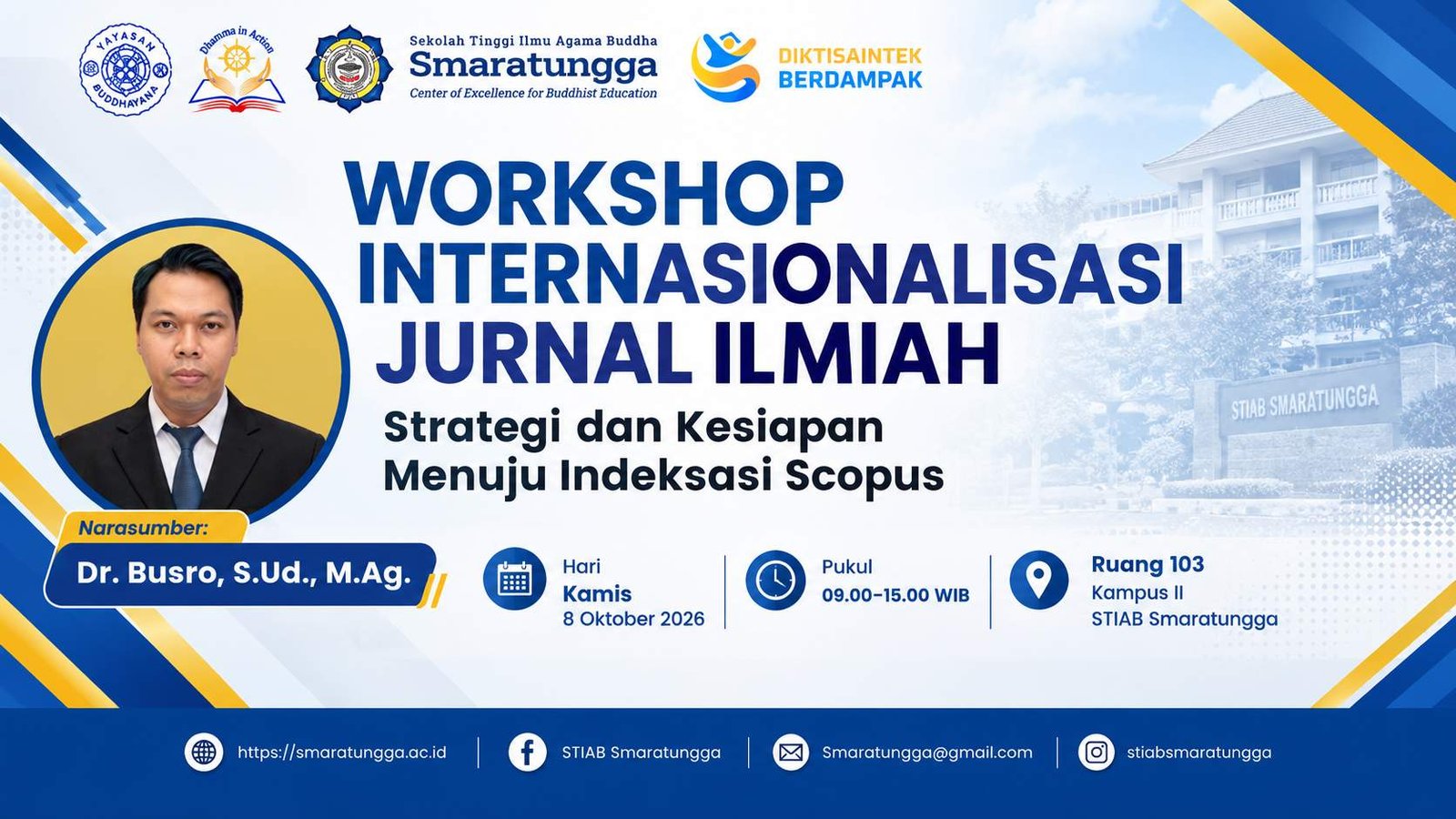 STIAB Smaratungga Gelar Workshop Internasionalisasi Jurnal Ilmiah Menuju Indeksasi Scopus